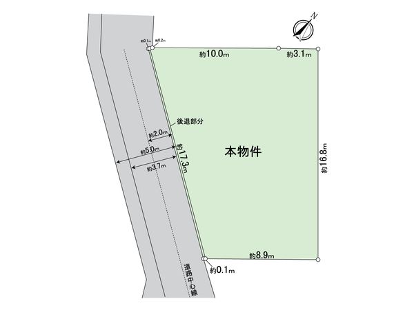武蔵村山市中央4丁目 土地 区画図 武蔵村山市中央4丁目 土地 区画図