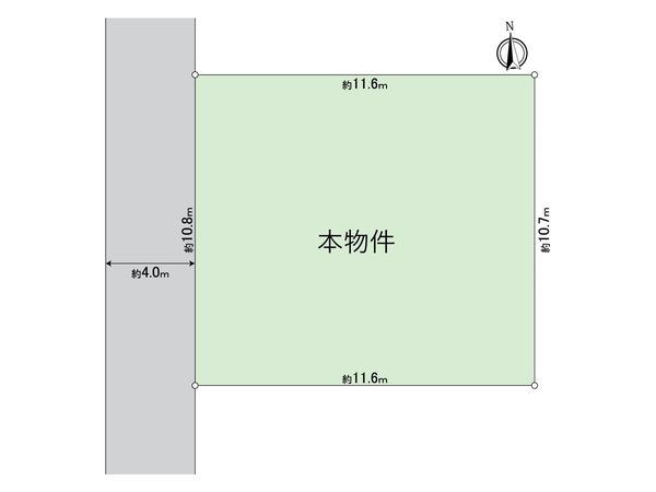 小平市学園東町 土地 区画図