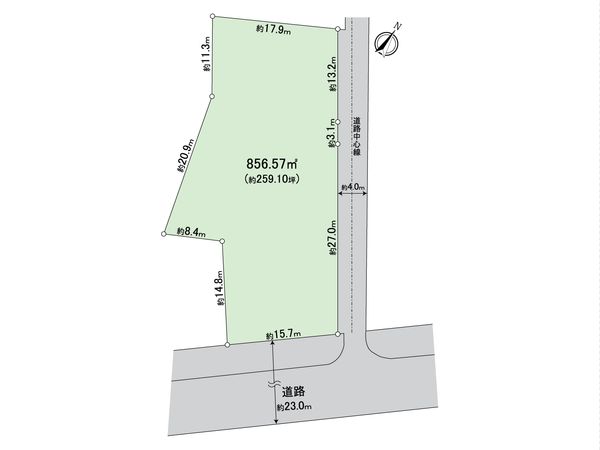 八王子市並木町 土地 区画図 区画図