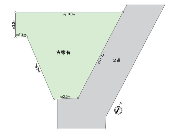 東大和市奈良橋6丁目 土地 区画図