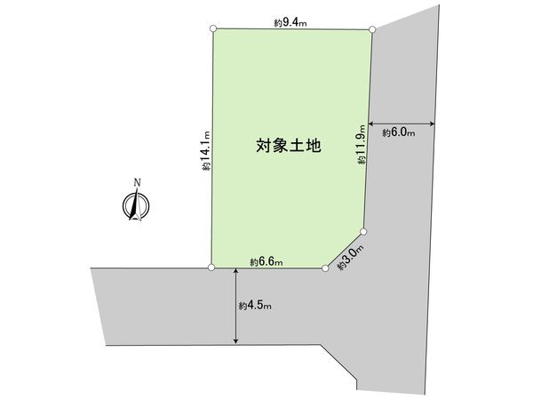武蔵村山市榎3丁目 土地 区画図