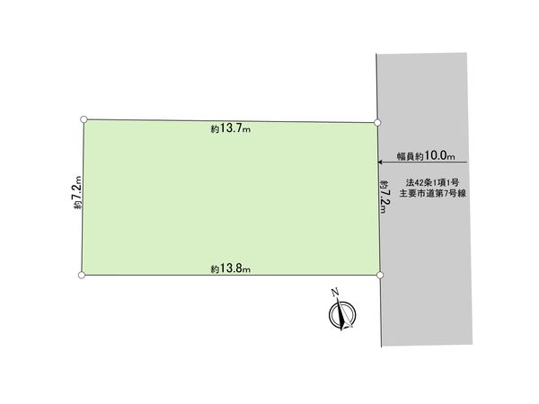 武蔵村山市大南2丁目 土地 区画図