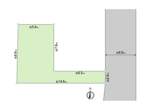 立川市上砂町4丁目 土地 区画図 立川市上砂町4丁目 土地 区画図