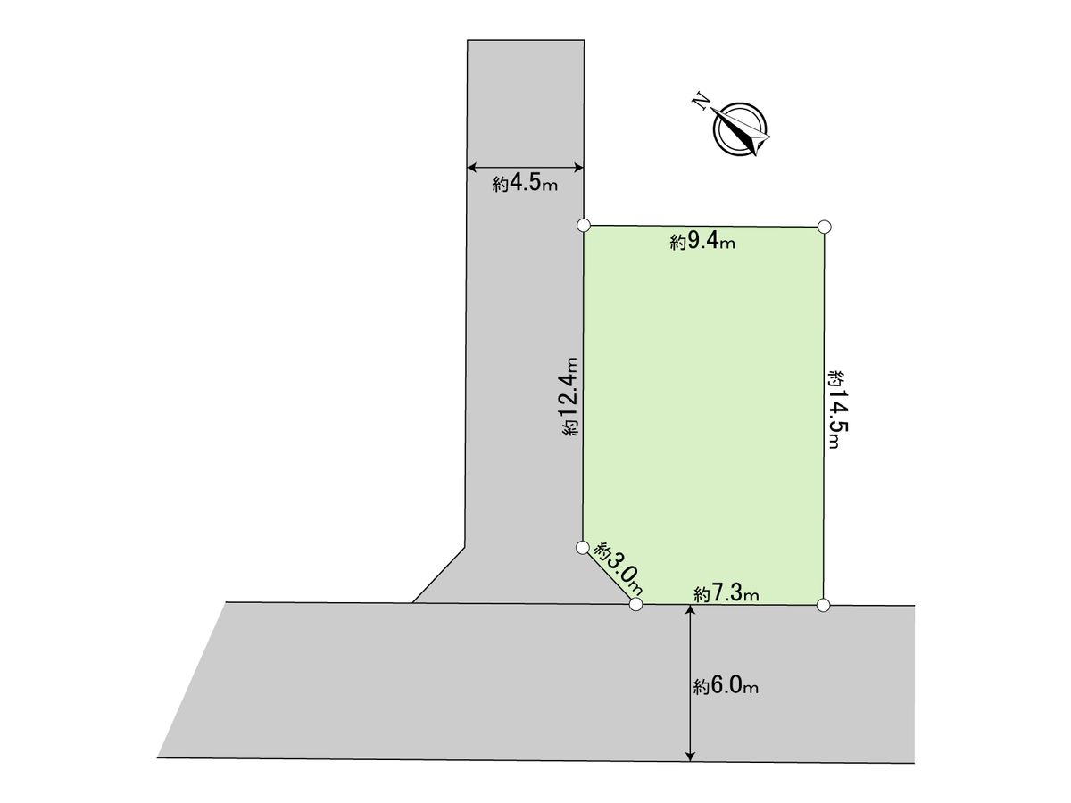 羽村市緑ヶ丘5丁目 土地 区画図 区画図