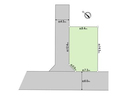 羽村市緑ヶ丘5丁目 土地 区画図