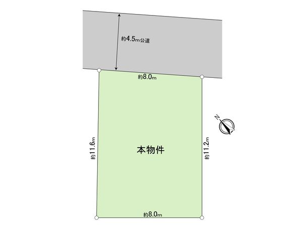 武蔵村山市三ツ藤3丁目 土地 区画図 武蔵村山市三ツ藤3丁目 土地 区画図