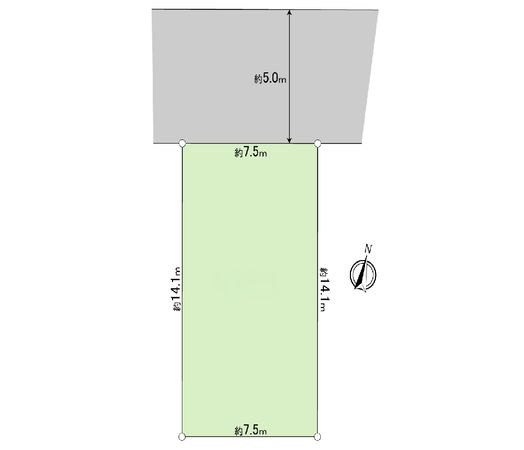 武蔵村山市三ツ藤1丁目 土地B 区画図 武蔵村山市三ツ藤1丁目 土地B 区画図