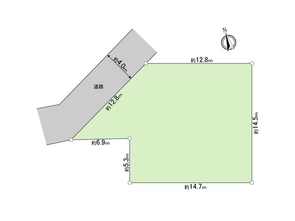 武蔵村山市中藤4丁目 土地 区画図 武蔵村山市中藤4丁目 土地 区画図
