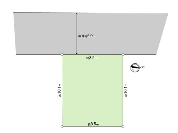 立川市一番町3丁目 土地 区画図 立川市一番町3丁目 土地 区画図