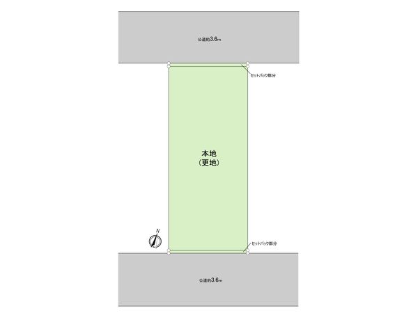 東大和市南街5丁目 土地 区画図