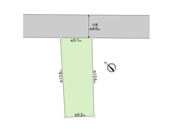 立川市高松町2丁目 土地 区画図 立川市高松町2丁目 土地 区画図