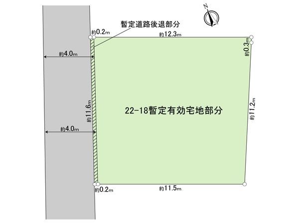 立川市錦町4丁目 土地 区画図 区画図