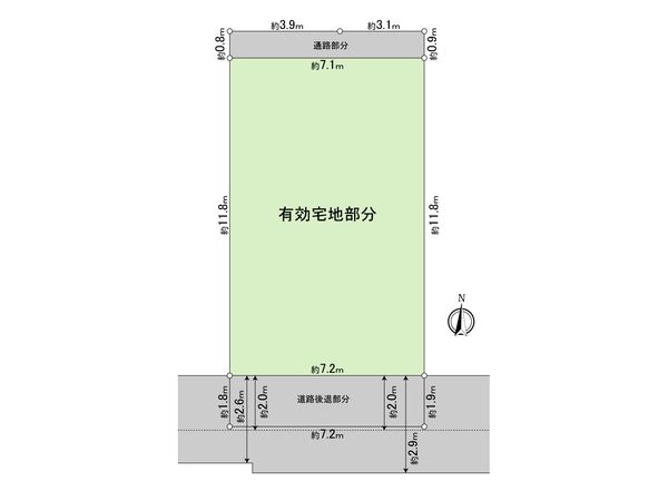 立川市曙町3丁目 土地 区画図