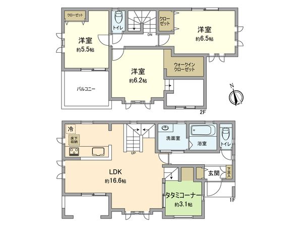 あきる野市野辺 間取図(平面図) あきる野市野辺 間取図(平面図)