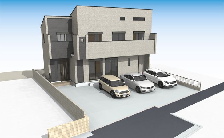 立川市富士見町2丁目 新築戸建 外観パース図 立川市富士見町2丁目 新築戸建 外観パース図