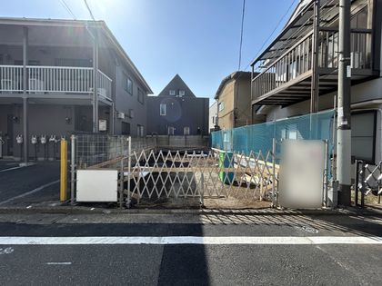 立川市高松町2丁目 新築戸建1号棟 前面道路含む外観