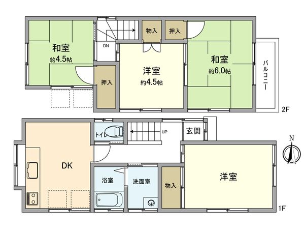 日野市大字日野 戸建 間取図(平面図) 日野市大字日野 戸建 間取図(平面図)