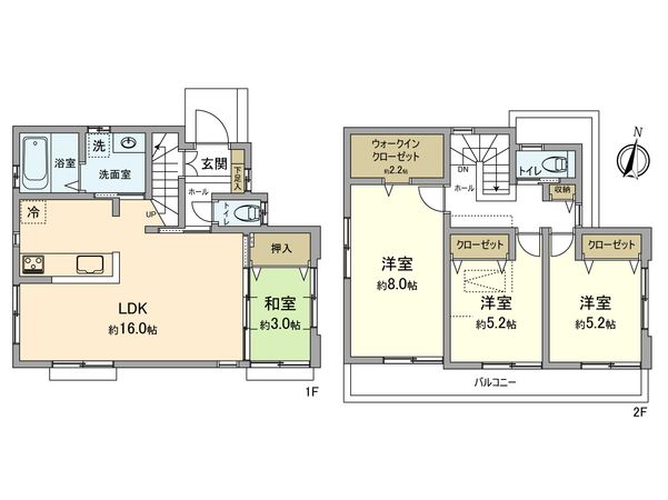 立川市幸町4丁目 戸建 間取図(平面図) 立川市幸町4丁目 戸建 間取図(平面図)