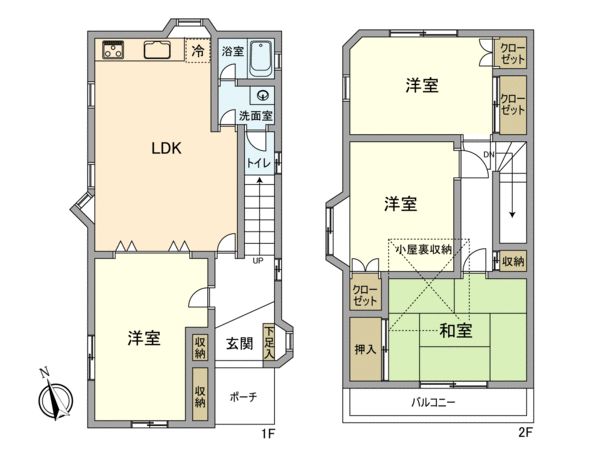 武蔵村山市大南3丁目 戸建 間取図(平面図) 武蔵村山市大南3丁目 戸建 間取図(平面図)