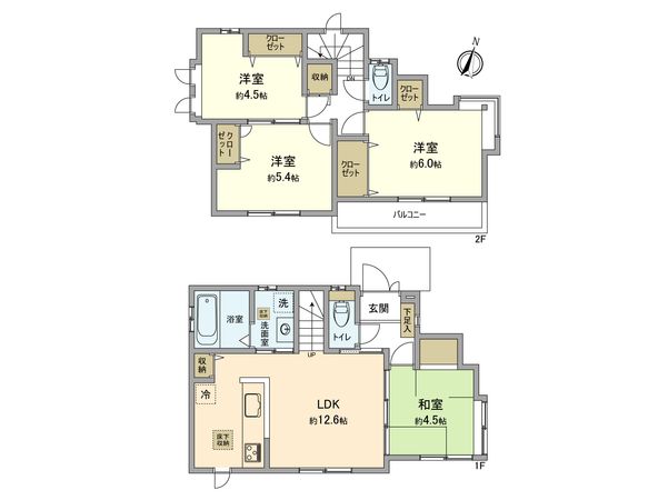 武蔵村山市大南1丁目 戸建 間取図(平面図) 武蔵村山市大南1丁目 戸建 間取図(平面図)