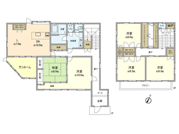 武蔵村山市中央4丁目 戸建 間取図(平面図) 武蔵村山市中央4丁目 戸建 間取図(平面図)