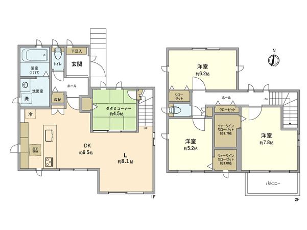 立川市幸町4丁目 戸建 間取図(平面図)
