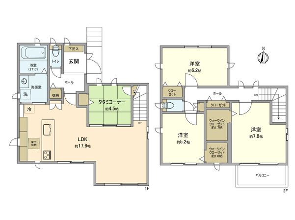立川市幸町4丁目 戸建 間取図(平面図)