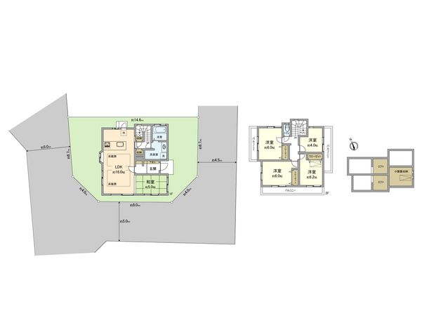 小金井市貫井南町5丁目 戸建 間取図(平面図) 間取図(平面図)