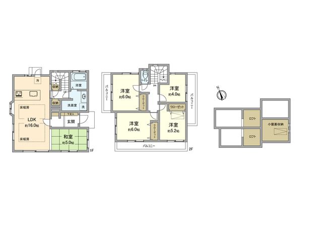 小金井市貫井南町5丁目 戸建 間取図(平面図) 小金井市貫井南町5丁目 戸建 間取図(平面図)