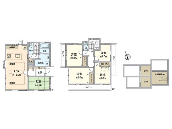 小金井市貫井南町5丁目 戸建 間取図(平面図)