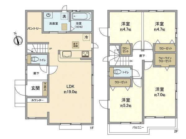 武蔵村山市岸3丁目 戸建 間取図(平面図)