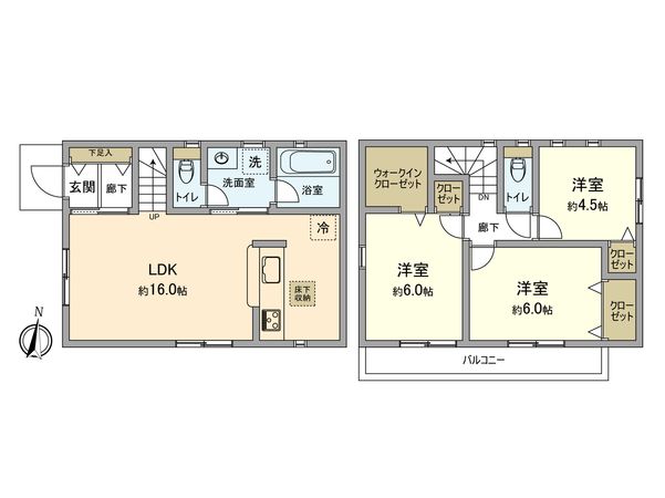 立川市幸町2丁目 戸建 間取図(平面図) 立川市幸町2丁目 戸建 間取図(平面図)