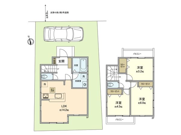 立川市幸町6丁目 戸建 間取図(平面図) 立川市幸町6丁目 戸建 間取図(平面図)