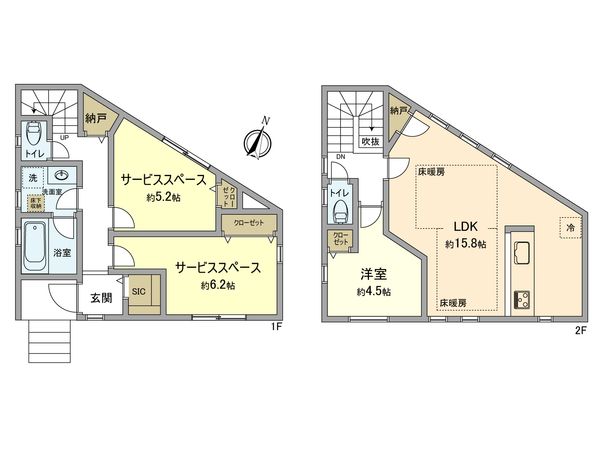 立川市錦町2丁目 新築戸建4号棟 間取図(平面図) 立川市錦町2丁目 新築戸建4号棟 間取図(平面図)