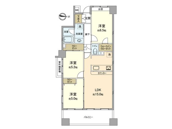 ルミナス立川 間取図(平面図) ルミナス立川 間取図(平面図)