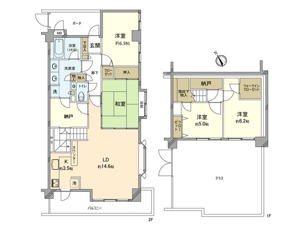 ポートレート立川 間取図(平面図) 間取図(平面図)