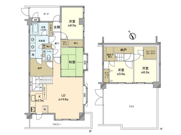ポートレート立川 間取図(平面図)