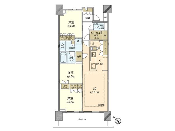 パークホームズ立川 間取図(平面図) パークホームズ立川 間取図(平面図)