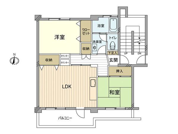 西けやき台団地 間取図(平面図)