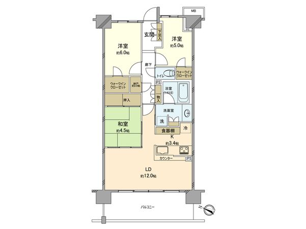 オハナ玉川上水ガーデニア 間取図(平面図) オハナ玉川上水ガーデニア 間取図(平面図)