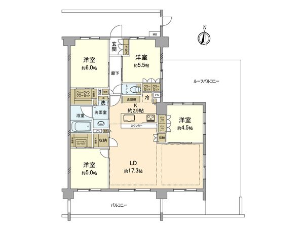 サンクレイドル日野Ⅱ 間取図(平面図) サンクレイドル日野Ⅱ 間取図(平面図)