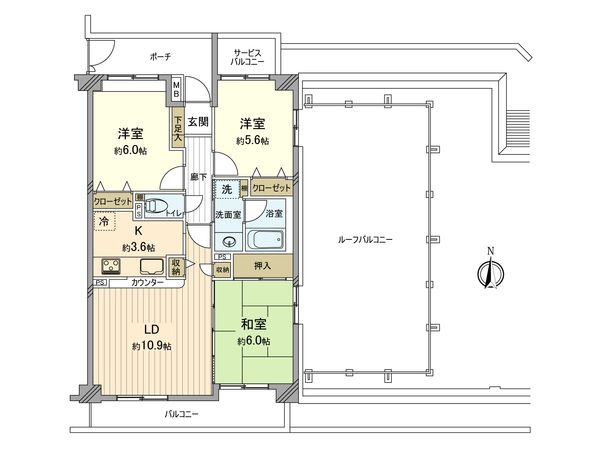 グラン・コート立川柏町 間取図(平面図) 間取図(平面図)
