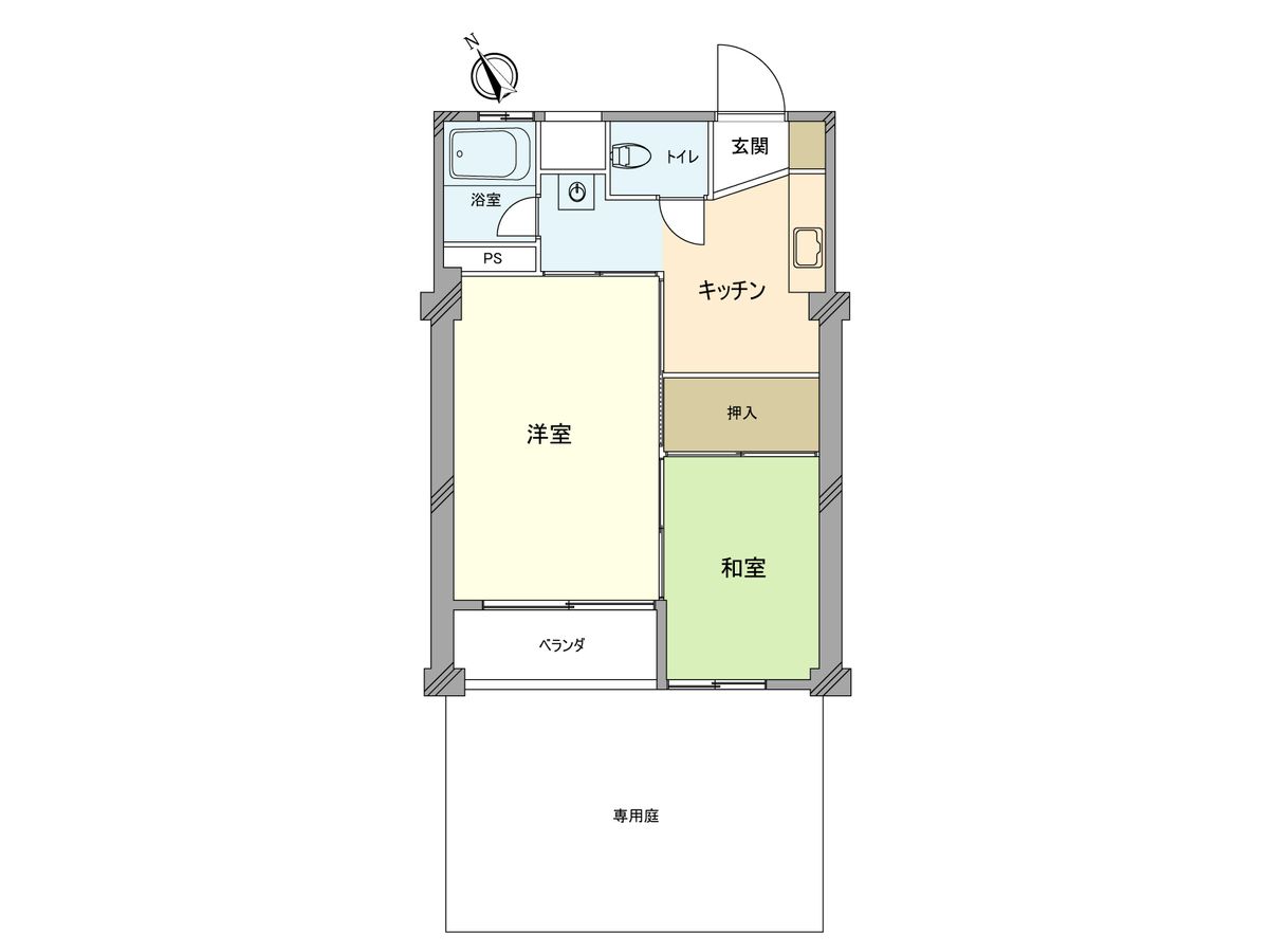 豊田第一コーポラス 間取図(平面図) 間取図(平面図)