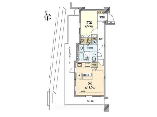 ライオンズ東中神 間取図(平面図)