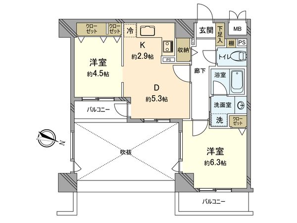 RIS川越 間取図(平面図) RIS川越 間取図(平面図)