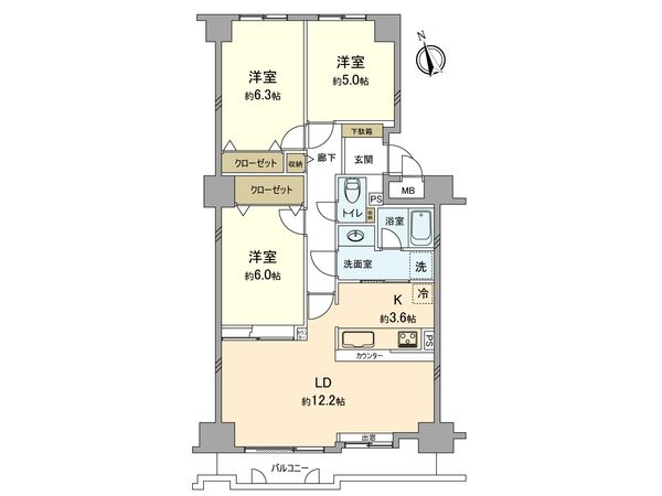 立川サニーコート 間取図(平面図)