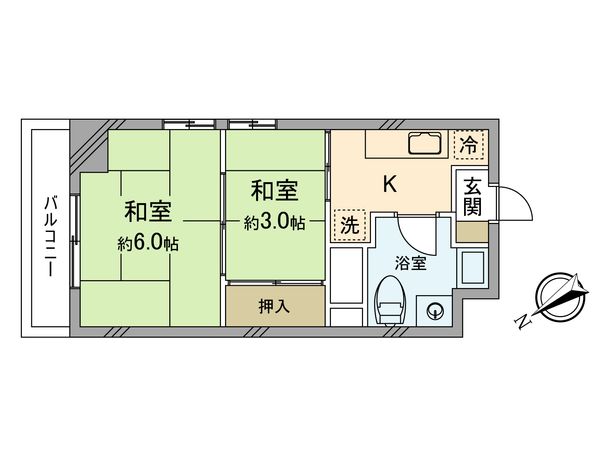 ハイネス立川 間取図(平面図)