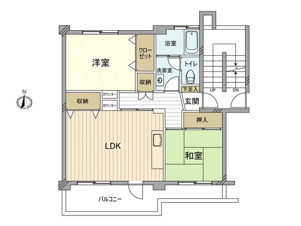 西けやき台団地 間取図(平面図)