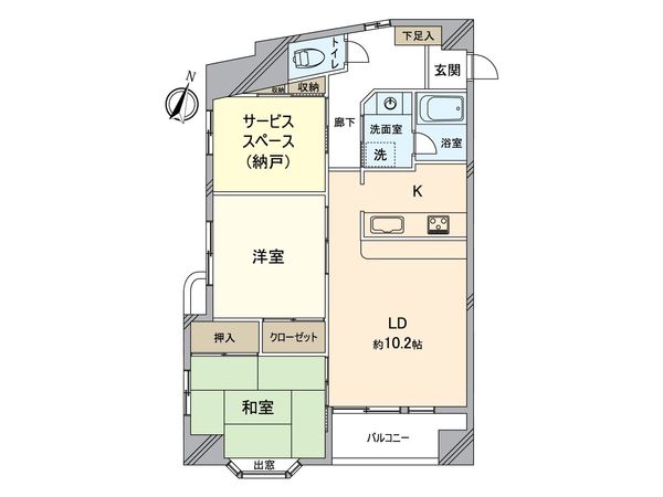 メリーコート立川 間取図(平面図) メリーコート立川 間取図(平面図)