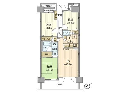 モアグランデ立川 間取図(平面図)